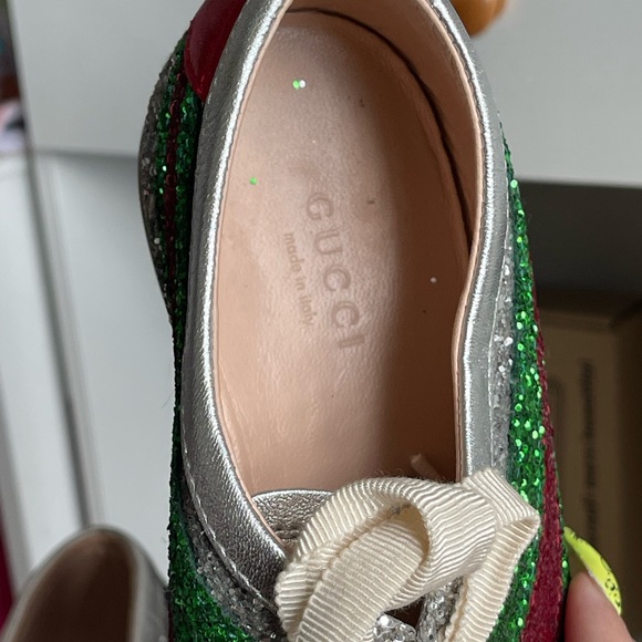 Gucci Falacer Glitter Trainers - Picture 3 of 6